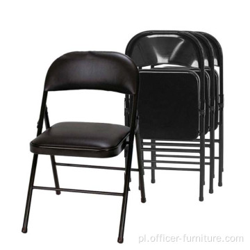 Metalowe metalowe na zewnątrz białe hurtowe krzesła składane